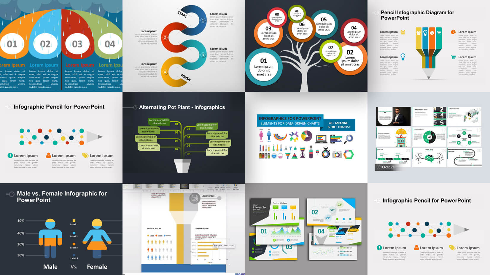 35+ Free Infographic Powerpoint Templates To Power Your Within Powerpoint Slides Design Templates For Free