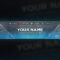 4 Free Youtube Banner Psd Template Designs – Social Media Throughout Banner Template For Photoshop