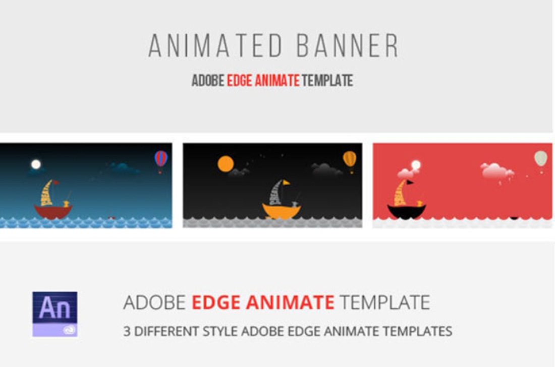 40 Awesome Edge Animate Templates Throughout Animated Banner Template