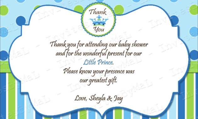 40 Beautiful Baby Shower Thank You Cards Ideas | Baby Shower inside Thank You Card Template For Baby Shower