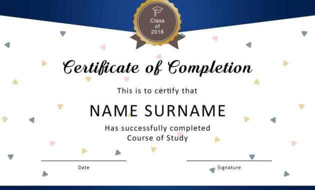 40 Fantastic Certificate Of Completion Templates [Word for Graduation Certificate Template Word