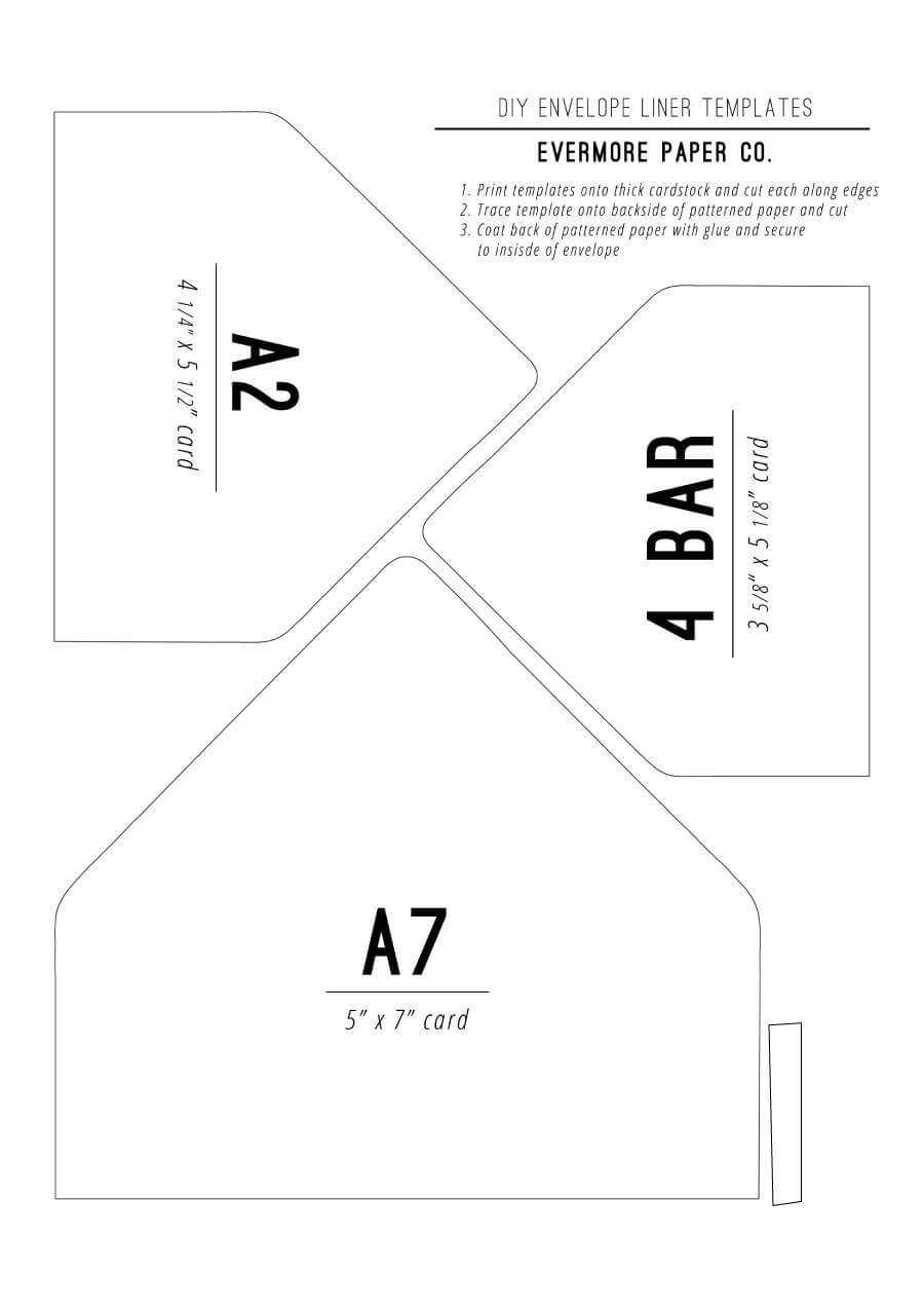 40+ Free Envelope Templates (Word + Pdf) ᐅ Template Lab With A2 Card Template