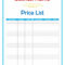 40 Free Price List Templates (Price Sheet Templates) ᐅ For Rate Card Template Word