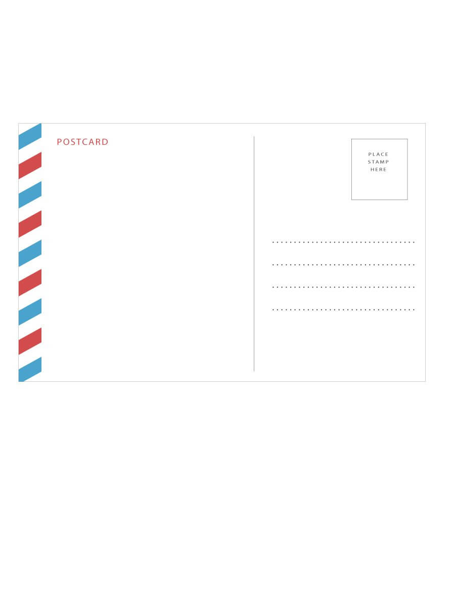 40+ Great Postcard Templates & Designs [Word + Pdf] ᐅ For Postcard Size Template Word