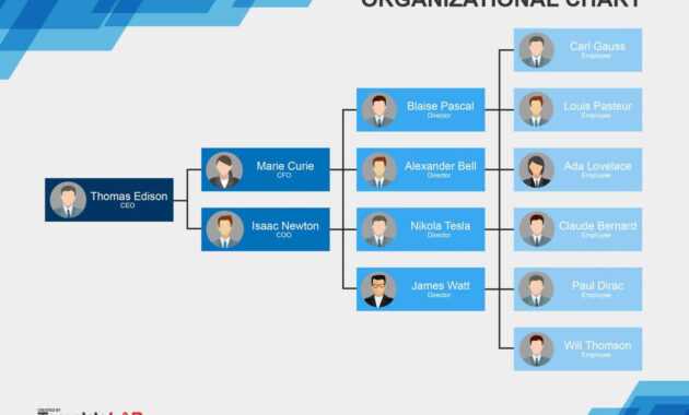 40 Organizational Chart Templates (Word, Excel, Powerpoint) for Organization Chart Template Word