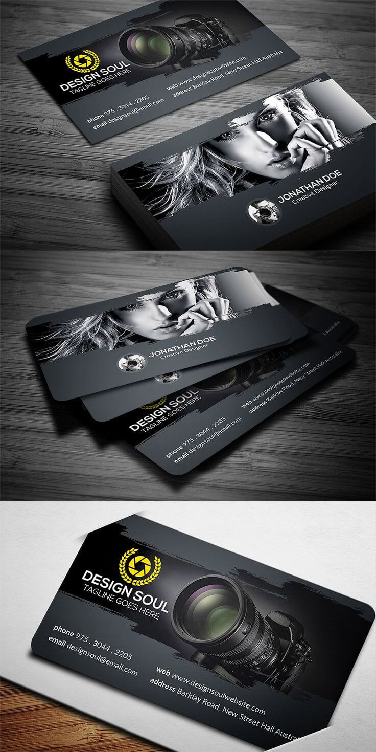 40 Photography Business Card Templates Inspiration Throughout Photography Business Card Template Photoshop