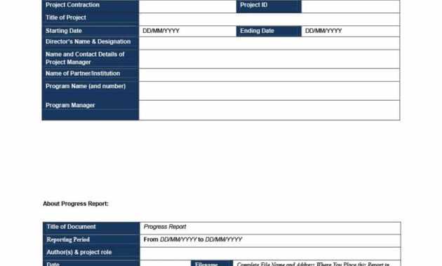 40+ Project Status Report Templates [Word, Excel, Ppt] ᐅ with Company Progress Report Template