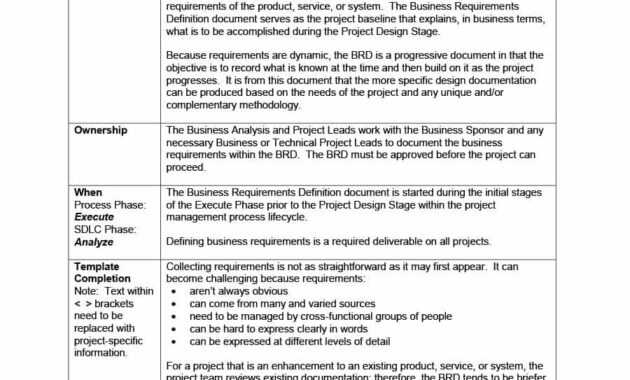 40+ Simple Business Requirements Document Templates ᐅ inside Product Requirements Document Template Word