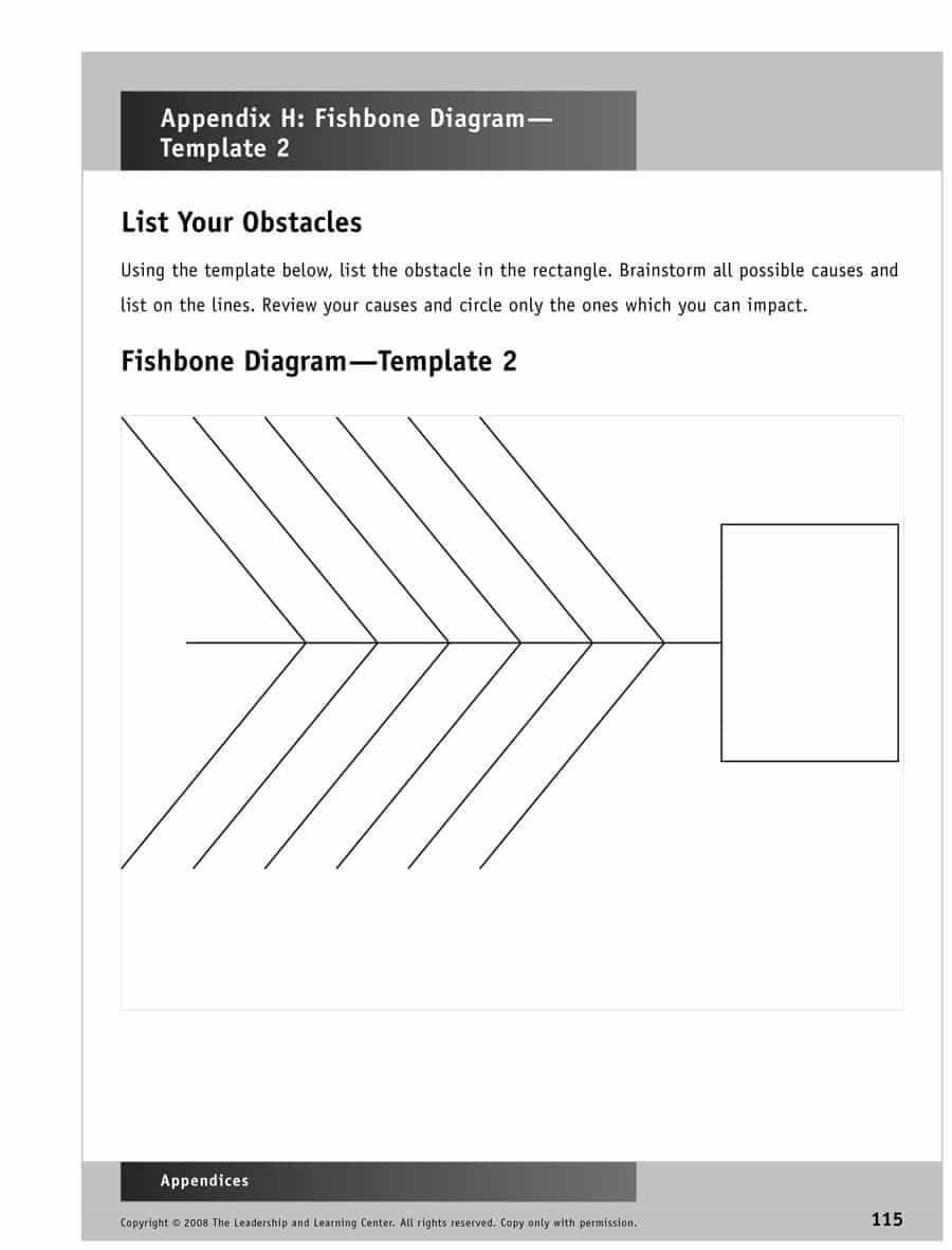 43 Great Fishbone Diagram Templates & Examples [Word, Excel] In Blank Fishbone Diagram Template Word