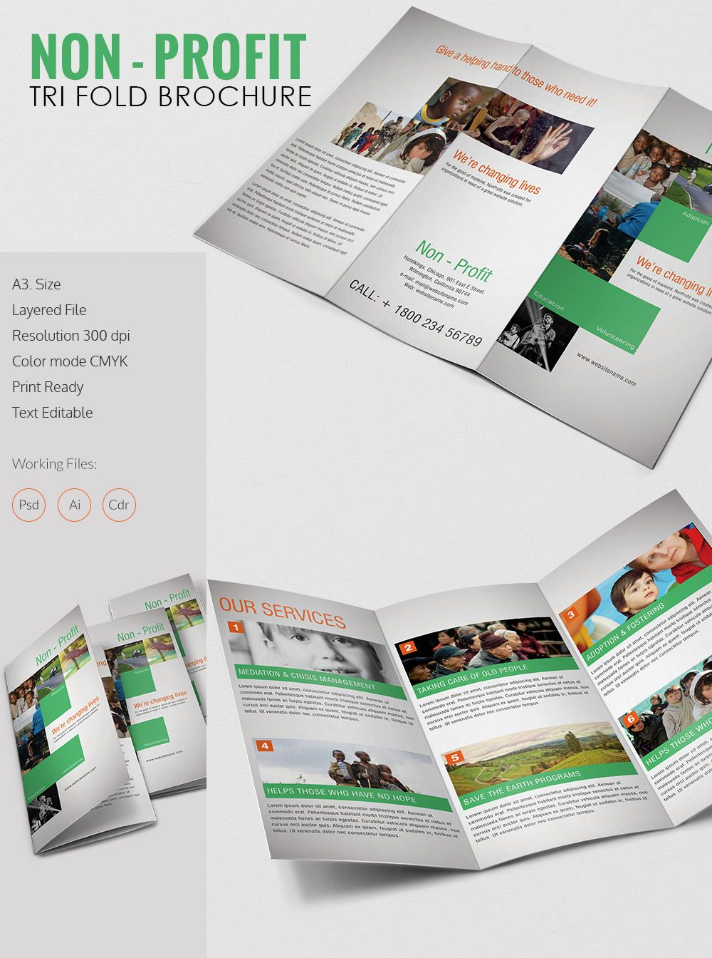 43+ Tri Fold Brochure Templates – Free Word, Pdf, Psd, Eps Throughout 3 Fold Brochure Template Psd Free Download