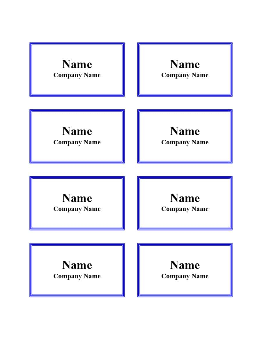 47 Free Name Tag + Badge Templates ᐅ Template Lab Inside Visitor Badge Template Word