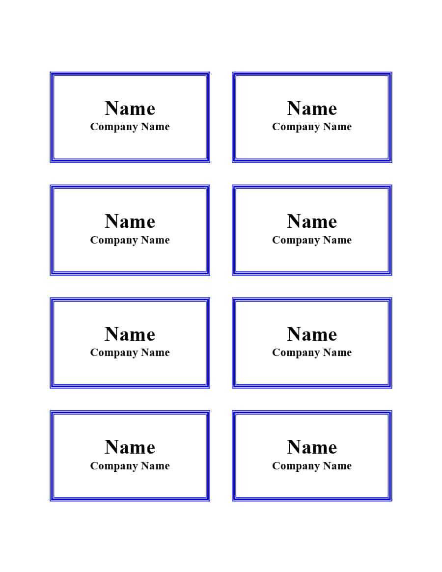 47 Free Name Tag + Badge Templates ᐅ Template Lab Inside Visitor Badge Template Word