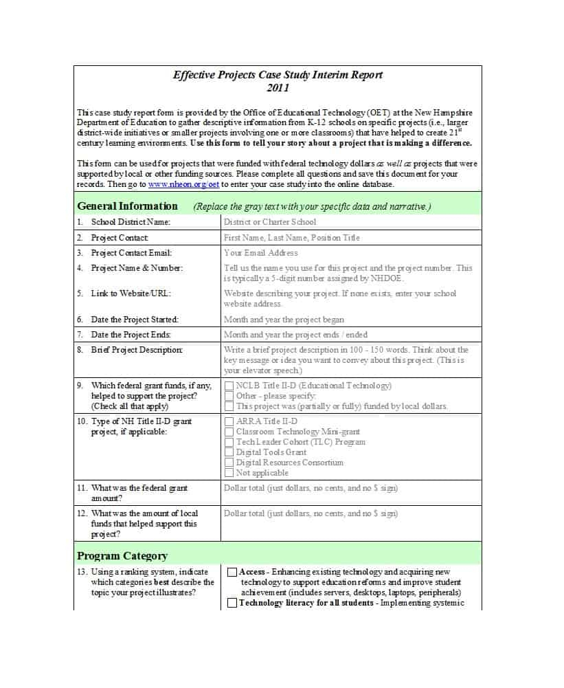 49 Free Case Study Templates ( + Case Study Format Examples + ) In Case Report Form Template