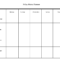 5 Day Weekly Planner Printable | Scope Of Work Template For Blank Scheme Of Work Template