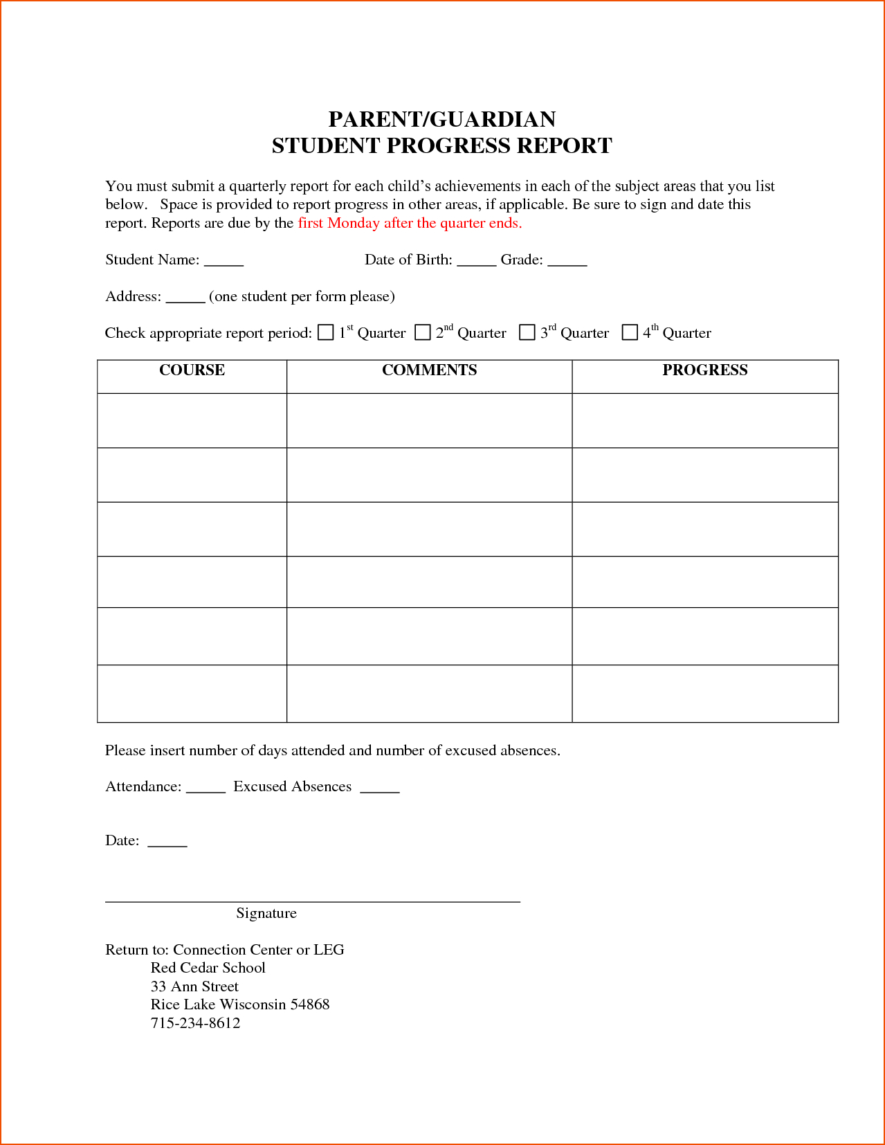 5+ Student Progress Report Template – Bookletemplate With Student Progress Report Template