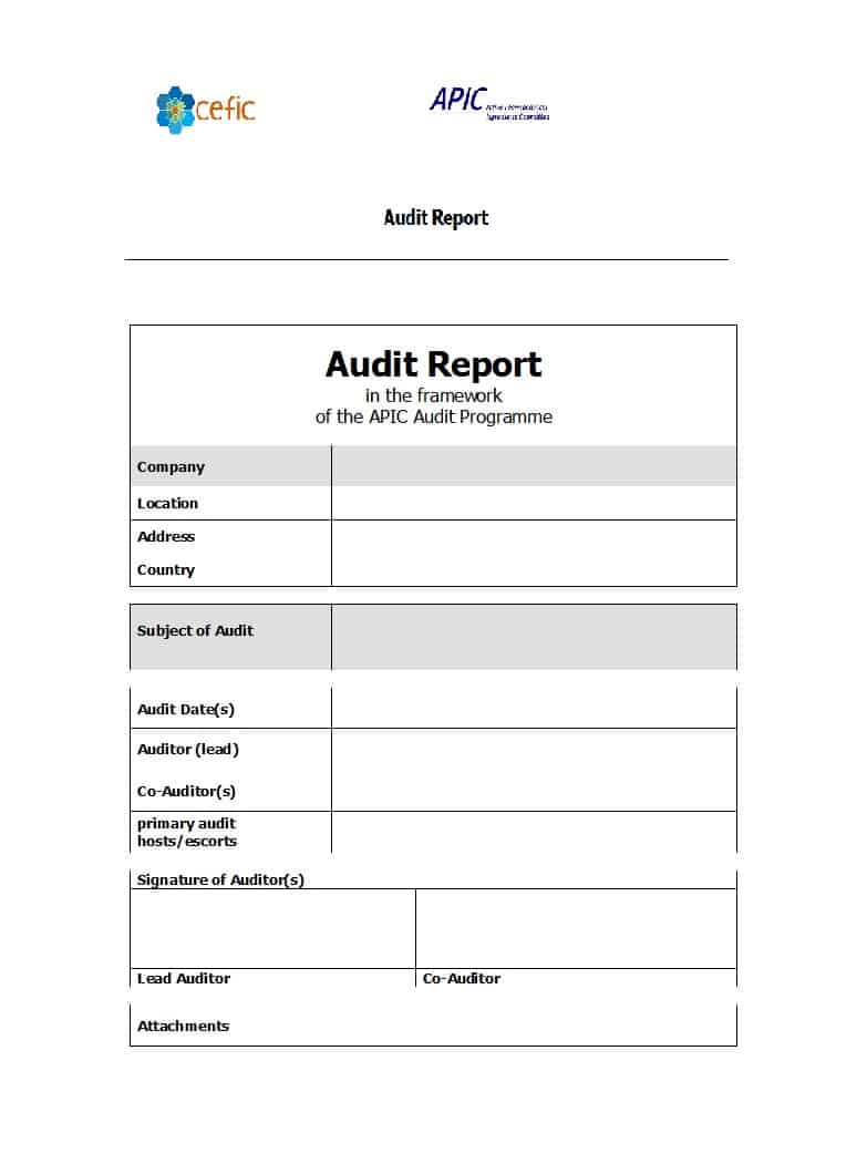 50 Free Audit Report Templates (Internal Audit Reports) ᐅ Inside It Audit Report Template Word