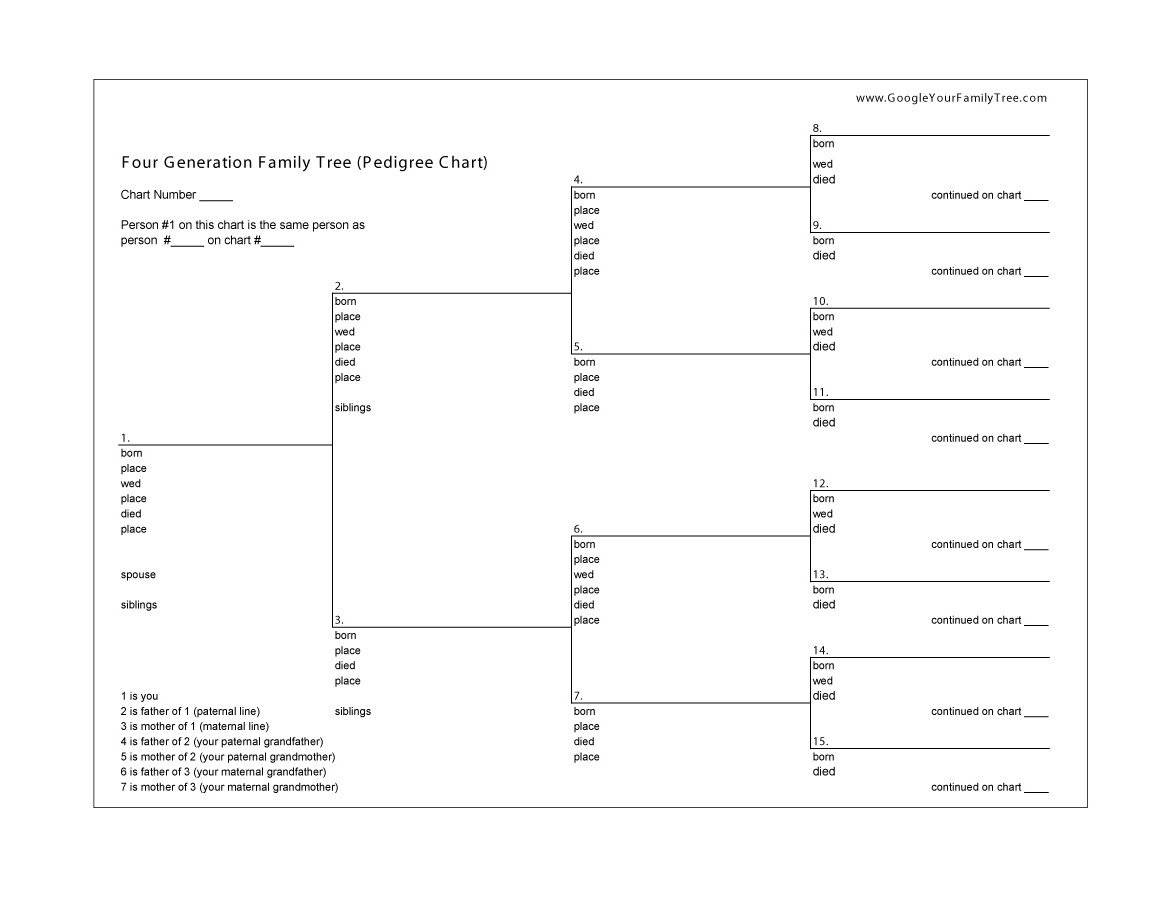 50+ Free Family Tree Templates (Word, Excel, Pdf) ᐅ Intended For Fill In The Blank Family Tree Template
