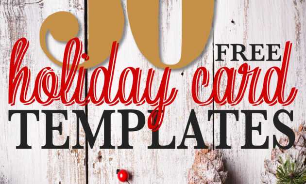 50 + Free Holiday Photo Card Templates | Christmas Photo throughout Free Holiday Photo Card Templates