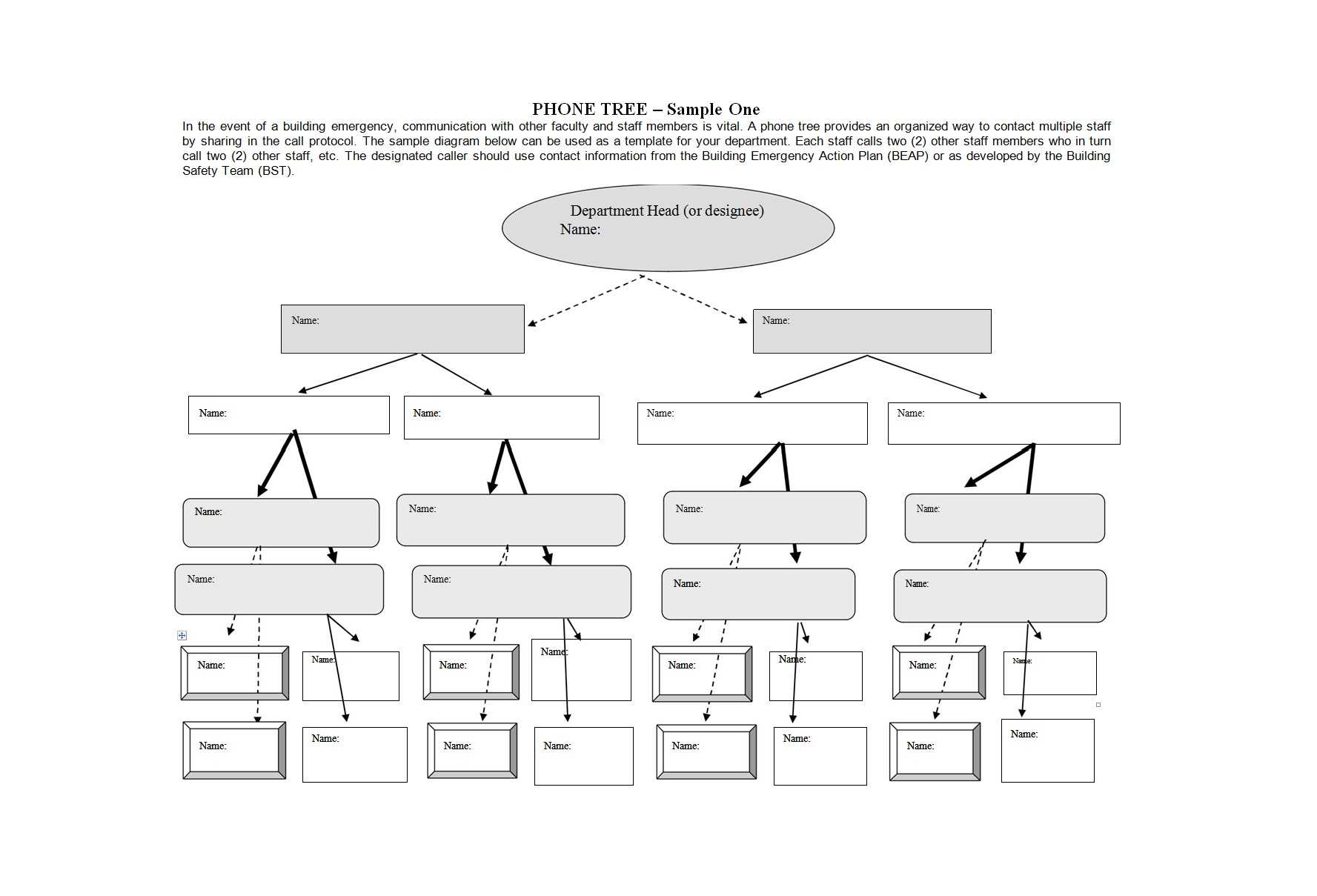 50 Free Phone Tree Templates (Ms Word & Excel) ᐅ Template Lab For Calling Tree Template Word