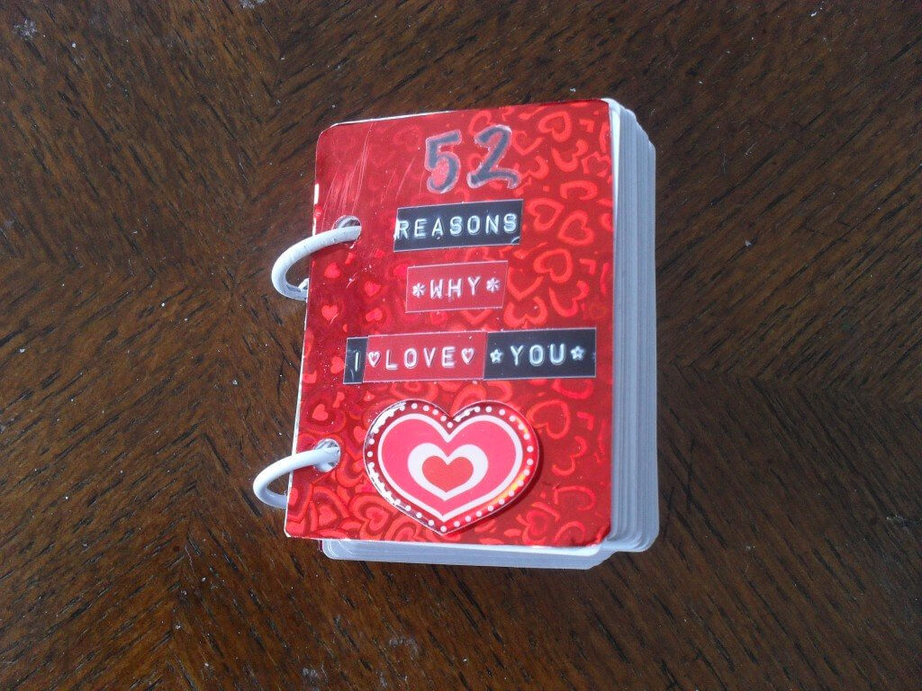 52 Reasons Why I Love You* | Tasteful Space % For 52 Reasons Why I Love You Cards Templates Free