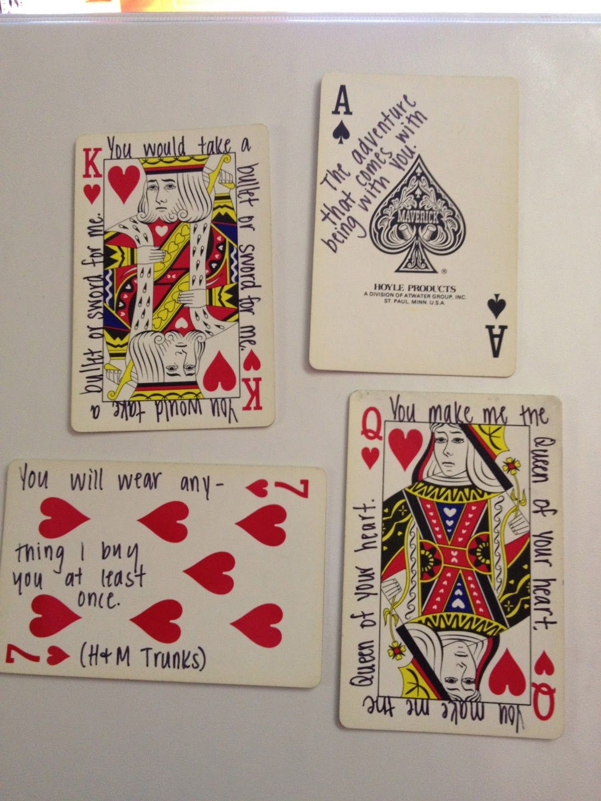 52 Things I Love About You: Old Or New Deck Of Cards For 52 Reasons Why I Love You Cards Templates