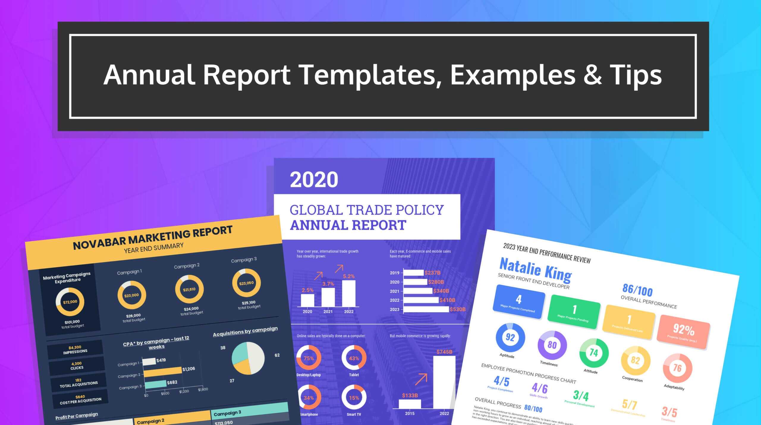 55+ Customizable Annual Report Design Templates, Examples & Tips Throughout Nonprofit Annual Report Template
