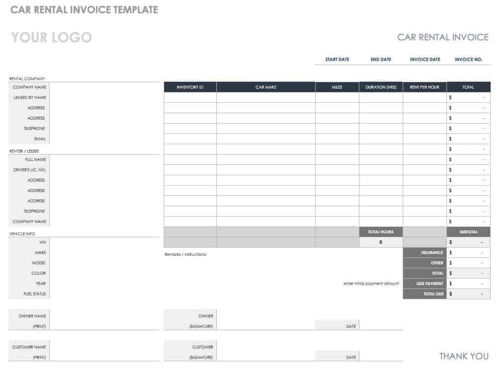 55 Free Invoice Templates | Smartsheet Intended For Free Invoice Template Word Mac
