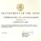 6+ Army Appreciation Certificate Templates - Pdf, Docx in Army Certificate Of Achievement Template