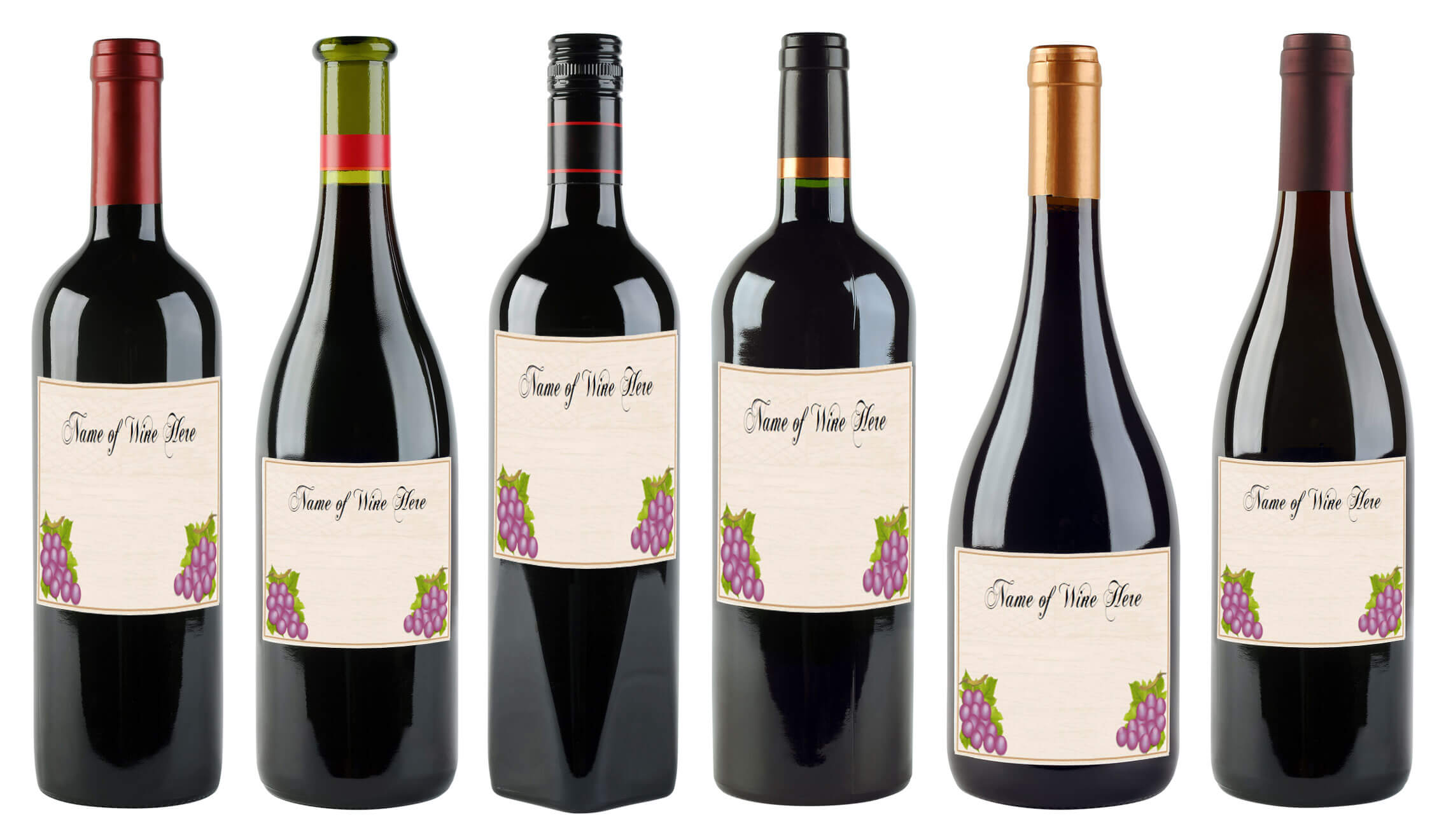 6 Free Printable Wine Labels You Can Customize | Lovetoknow For Blank Wine Label Template