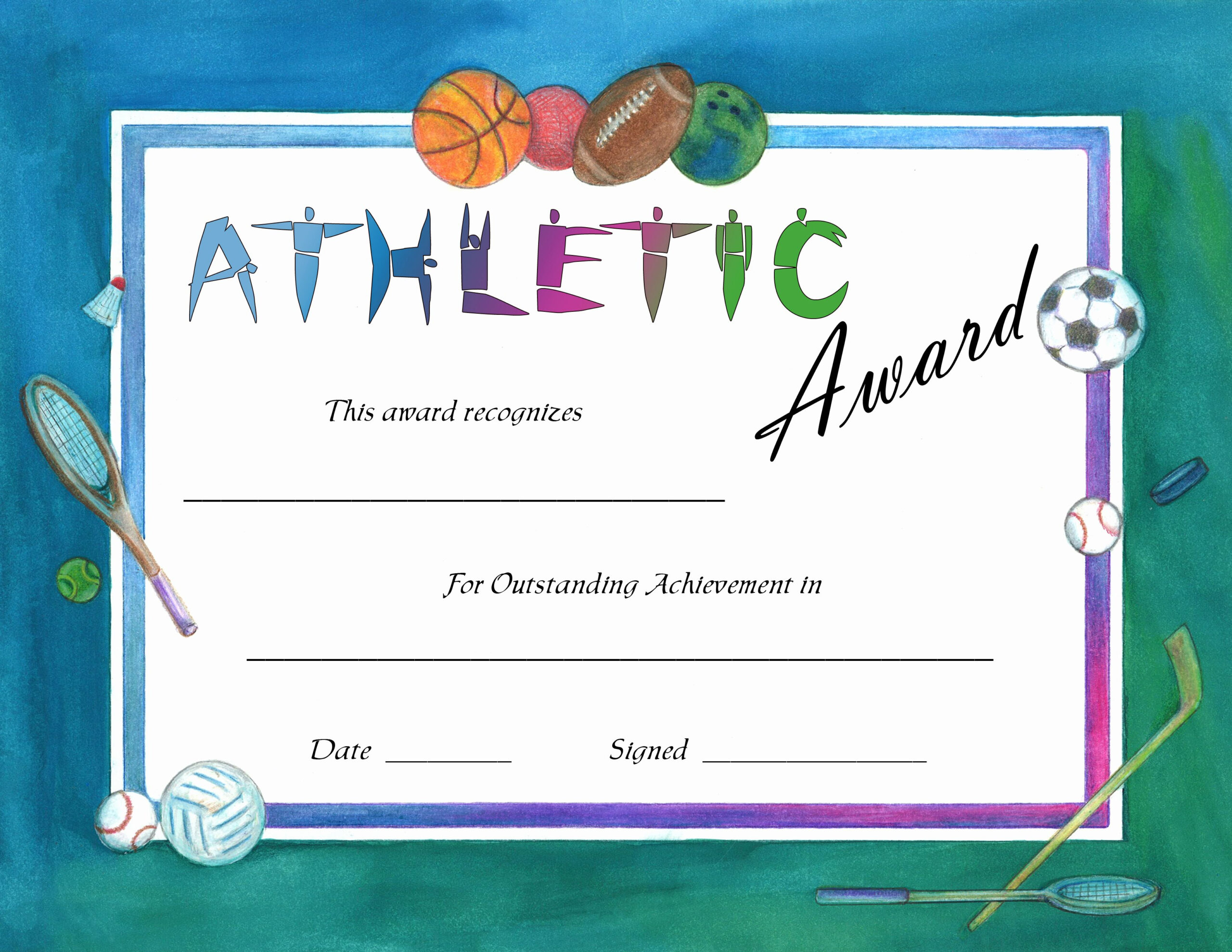 6A85Ae0 Certificates Templates For Word And Sports Day Throughout Athletic Certificate Template