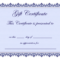 7+ Gift Certificate Template – Bookletemplate For Golf Gift Certificate Template