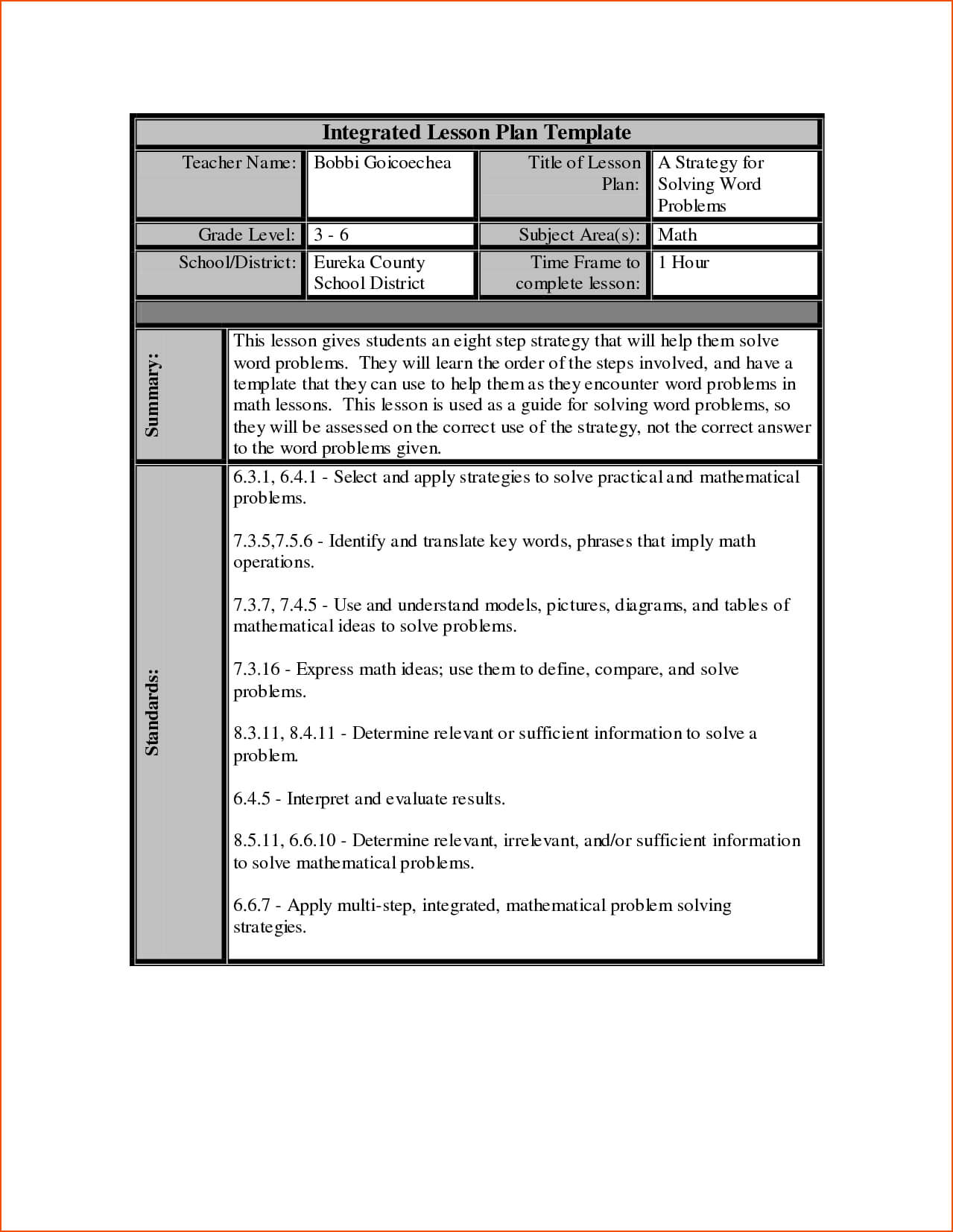 7+ Lesson Plan Template Word – Bookletemplate Within Work Plan Template Word