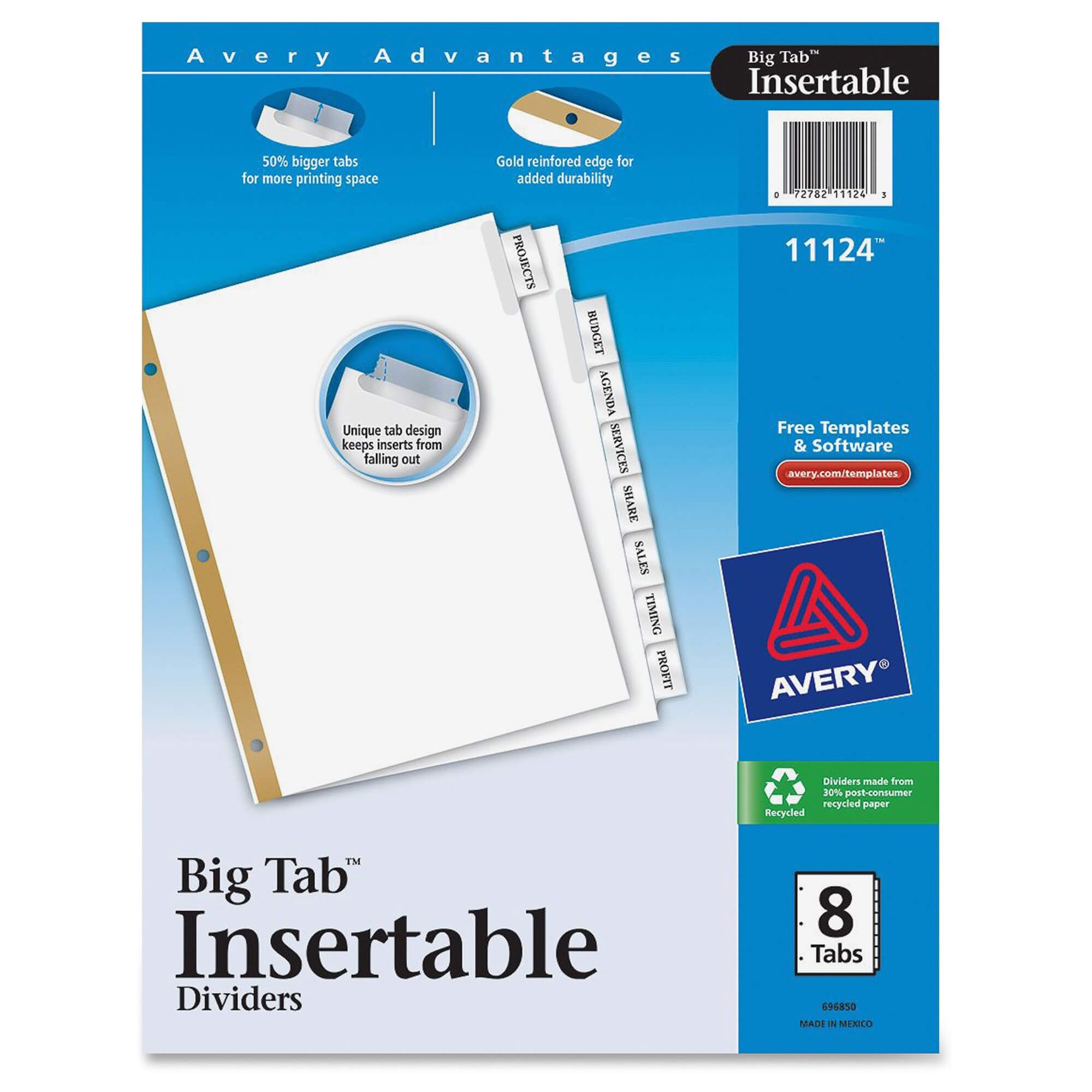 8 Tab Paper Dividers Throughout 8 Tab Divider Template Word