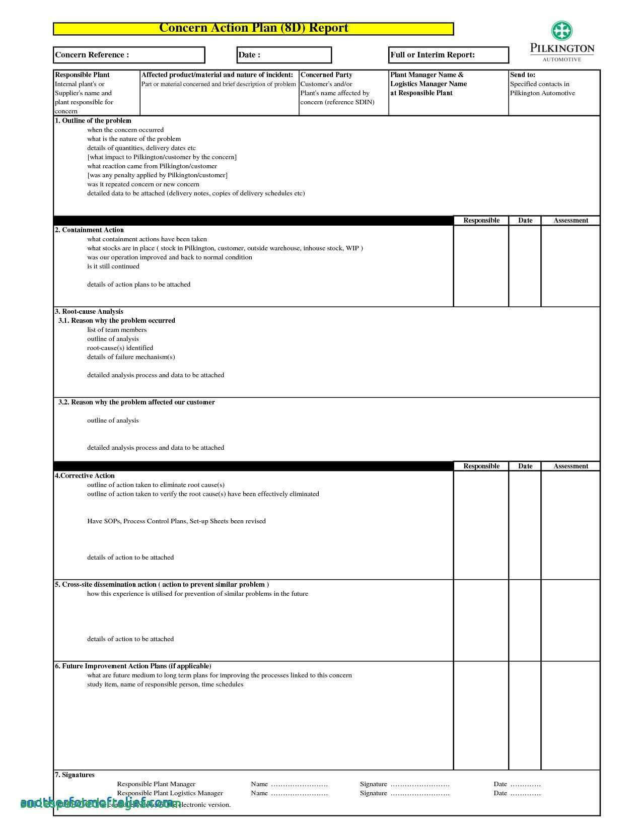 8D Report 2 Rt Template Pdf Excel Download Free Doc Examples Inside 8D Report Format Template