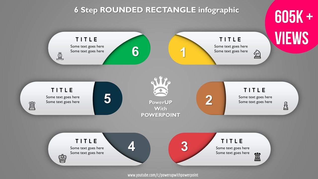9.create 6 Step Rounded Rectangular Infograhic/powerpoint Throughout Powerpoint Kinetic Typography Template
