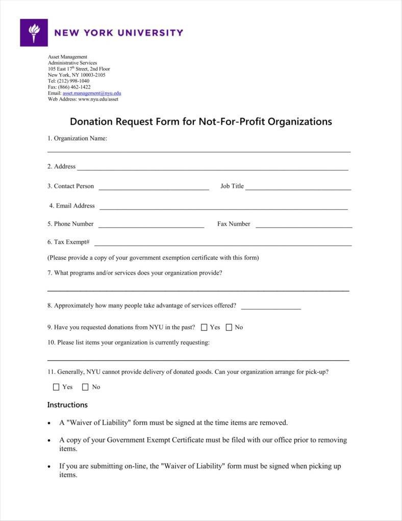 9+ Donation Application Form Templates Free Pdf Format Pertaining To Donation Card Template Free