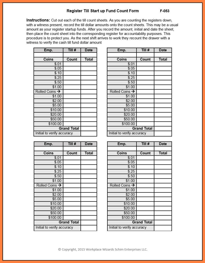 9+ End Of Day Cash Register Report Template | Progress In End Of Day Cash Register Report Template