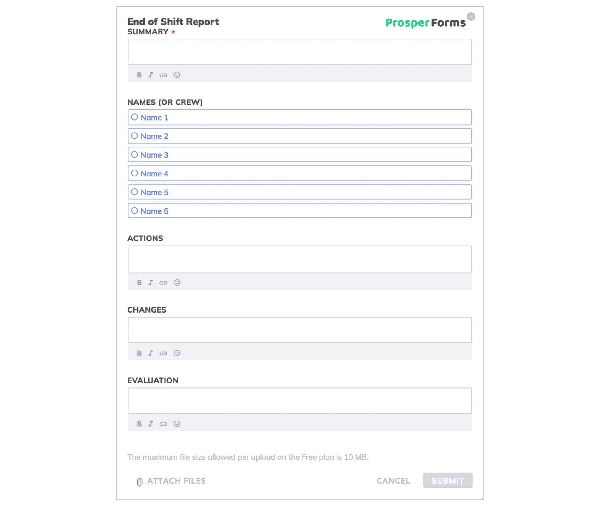 9 Key Elements Of An End Of Shift Report [Free Form Template] With Shift Report Template