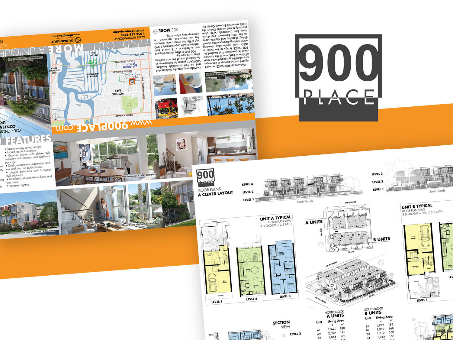 900 Place / 6 Panel Brochurevictor Suarez On Dribbble Inside 6 Panel Brochure Template