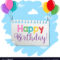 A Birthday Banner Template Throughout Free Happy Birthday Banner Templates Download