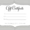 A Cute Looking Gift Certificate | Gift Card Template, Free pertaining to Black And White Gift Certificate Template Free