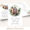 A154 Floral Funeral Invitation Design Template In Word C Psd Throughout Memorial Card Template Word