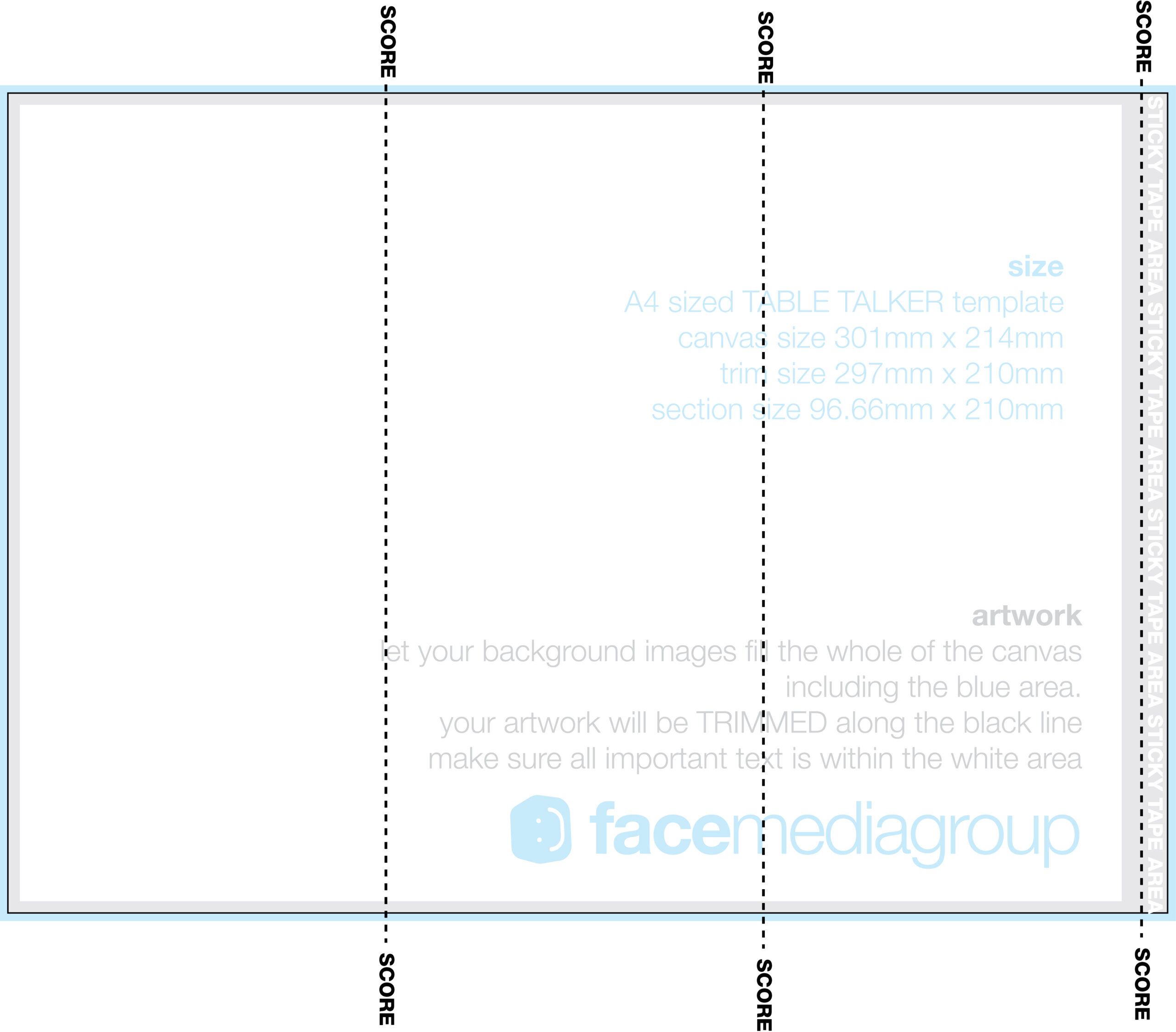 A4 Tri Fold Table Talker Template | Photo Page - Everystockphoto With Tri Fold Tent Card Template