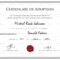 Adoption Birth Certificate Template | Certificate Templates regarding Blank Adoption Certificate Template