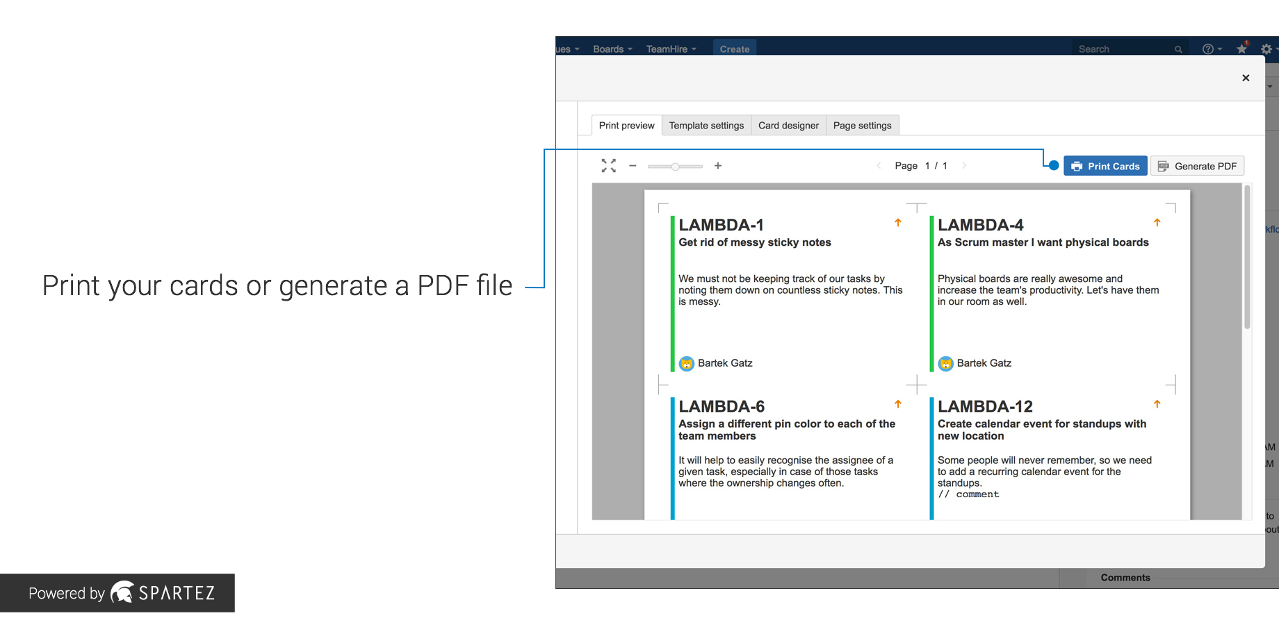 Agile Cards – Print Issues From Jira | Atlassian Marketplace Intended For Agile Story Card Template