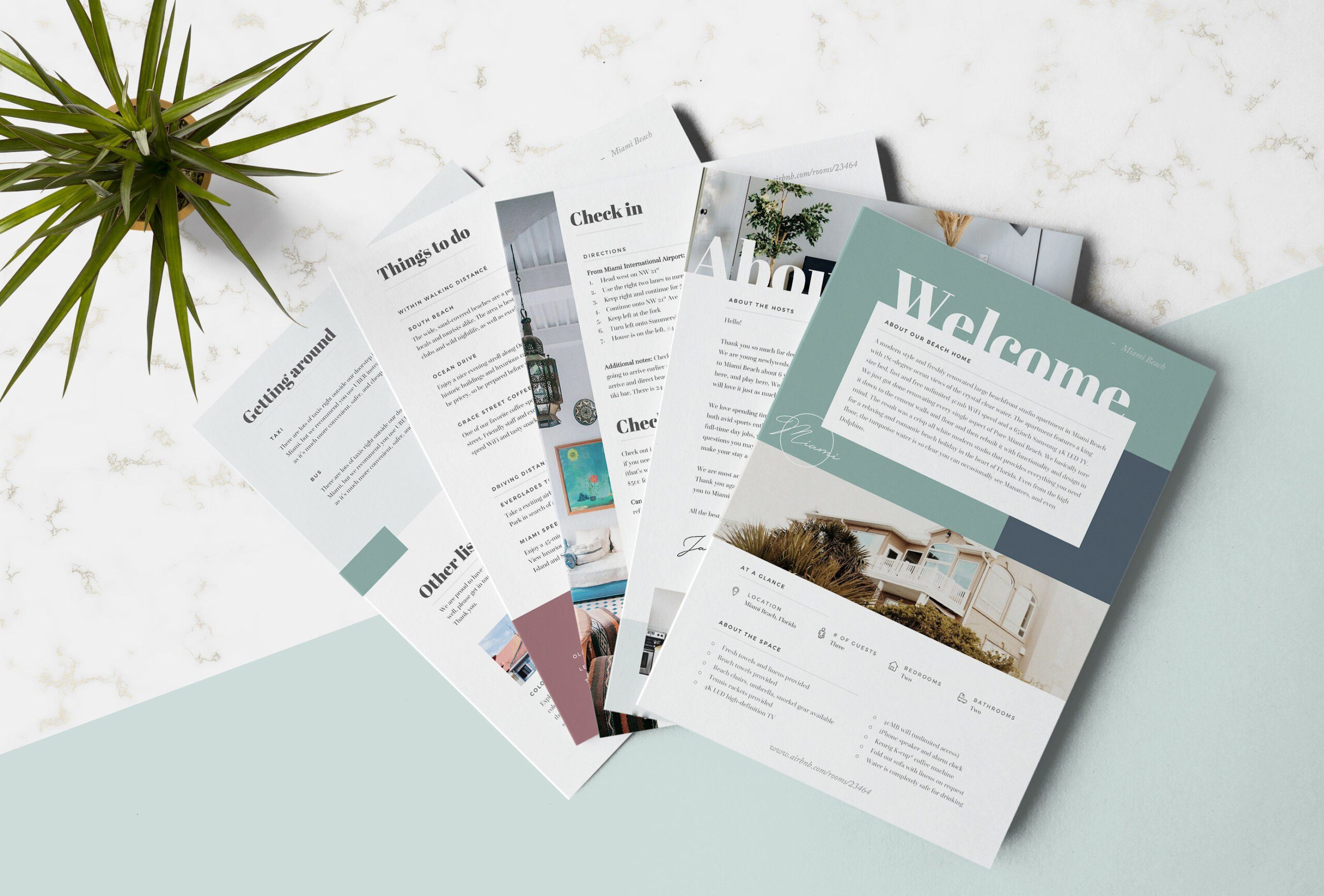 Airbnb Welcome Book Template #basic#recommend#microsoft Inside Welcome Brochure Template