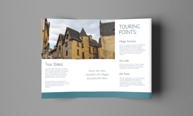 Alpine Travel Tri Fold Brochure Template | Travel Brochure inside Free Online Tri Fold Brochure Template