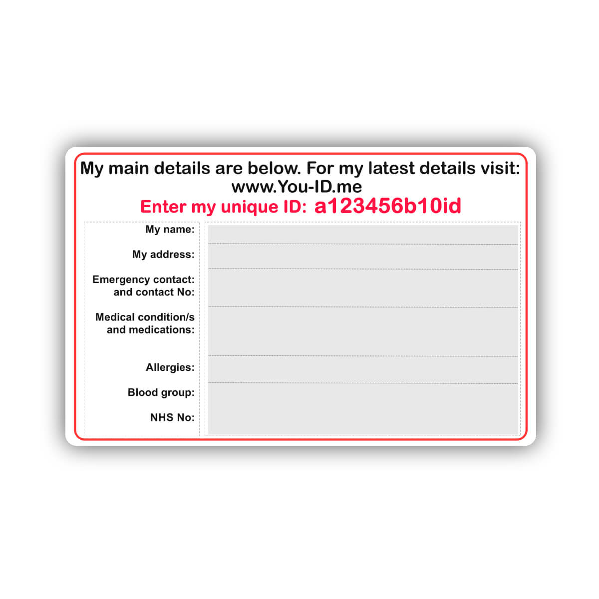 Amazing Medical Wallet Card Template – Air Media Design Pertaining To Medical Alert Wallet Card Template