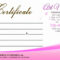 Amazing Salon Gift Certificate Template Ideas Free Hair Word Pertaining To Salon Gift Certificate Template