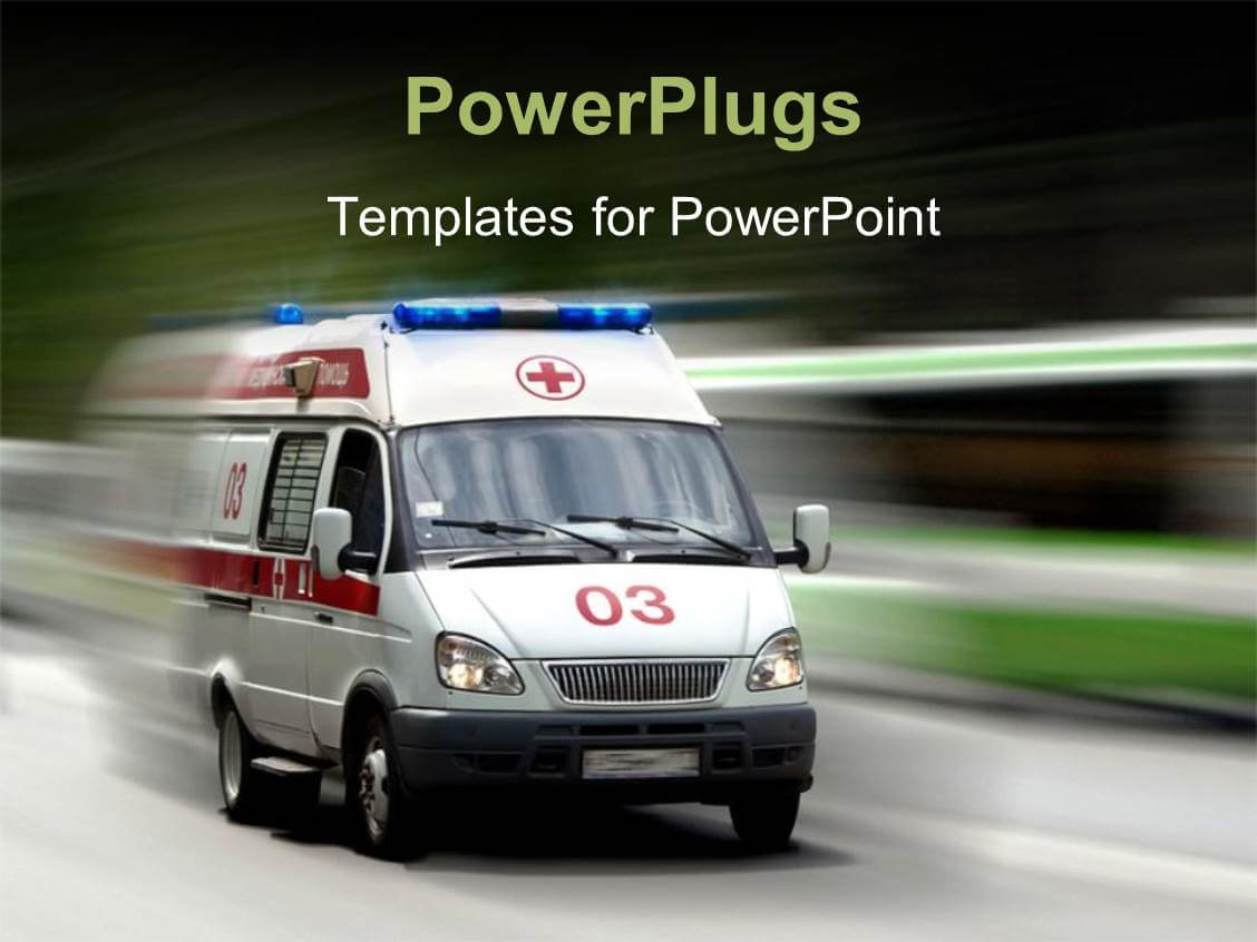 Ambulance Powerpoint Templates W/ Ambulance Themed Backgrounds Throughout Ambulance Powerpoint Template